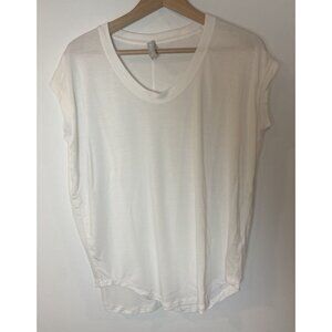 Athleta Couldlight Stratus T Shirt Athletic Cream Size Small S